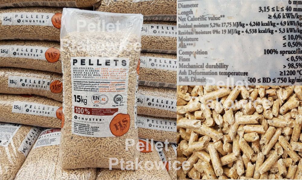 Pellet Rodos ENPlus A1 dowóz Śląsk Olczyk certyfikat