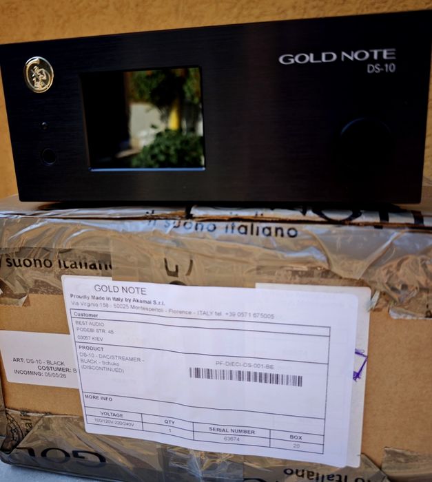 Gold note ds10 стример ЦАП предварь підсилювач для навушників