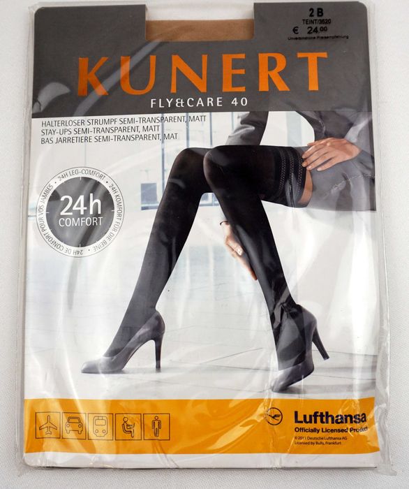Pończochy KUNERT LUFTHANSA FLY&CARE r. 2B beż teint Okazja