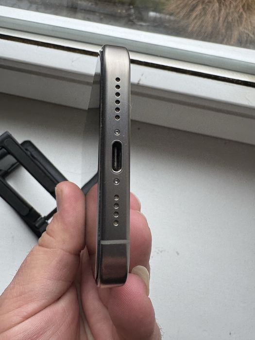 Iphone 15 pro max 256 gb стан ідеальний 91% акб фізична сім Стан 10/10