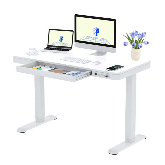 Nowy blat / biurko / 140x70 / szuflada / panel / Flexispot / W219!