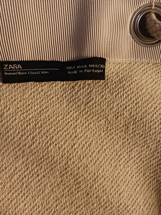 Bluza beżowa z wiązaniem na plecach