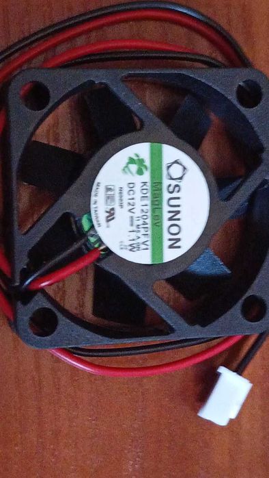 Вентилятор (куллер)  SUNON 40x10мм, 12V,  (KDE1204PFV1-11.MS.AF.GN)