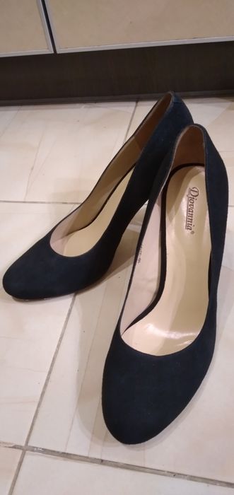 Туфлі із натурального замшу 39р.