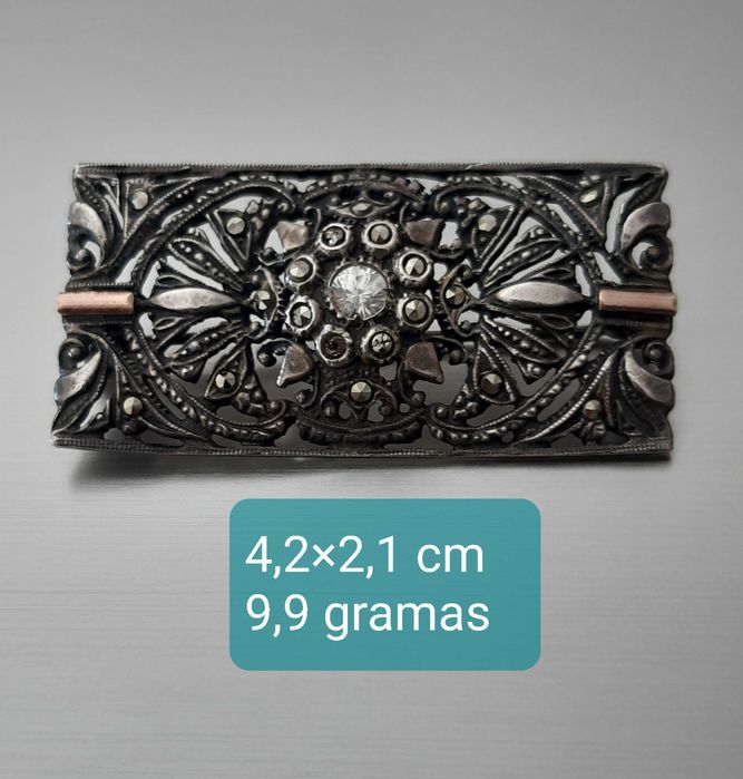 Pregadeira Antiga - Prata, Ouro e Brilhantes