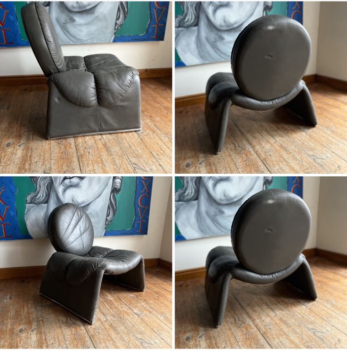 Saporiti fotel c35 Calipso. Projekt Vittorio Introini