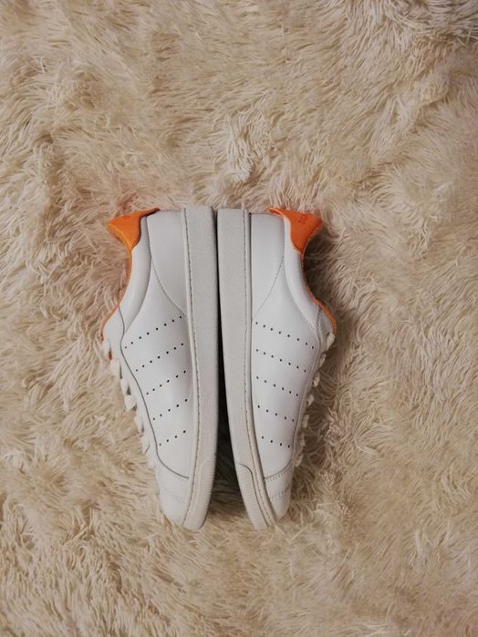 sneakersy Dsquared2 40 damskie białe skórzane 40