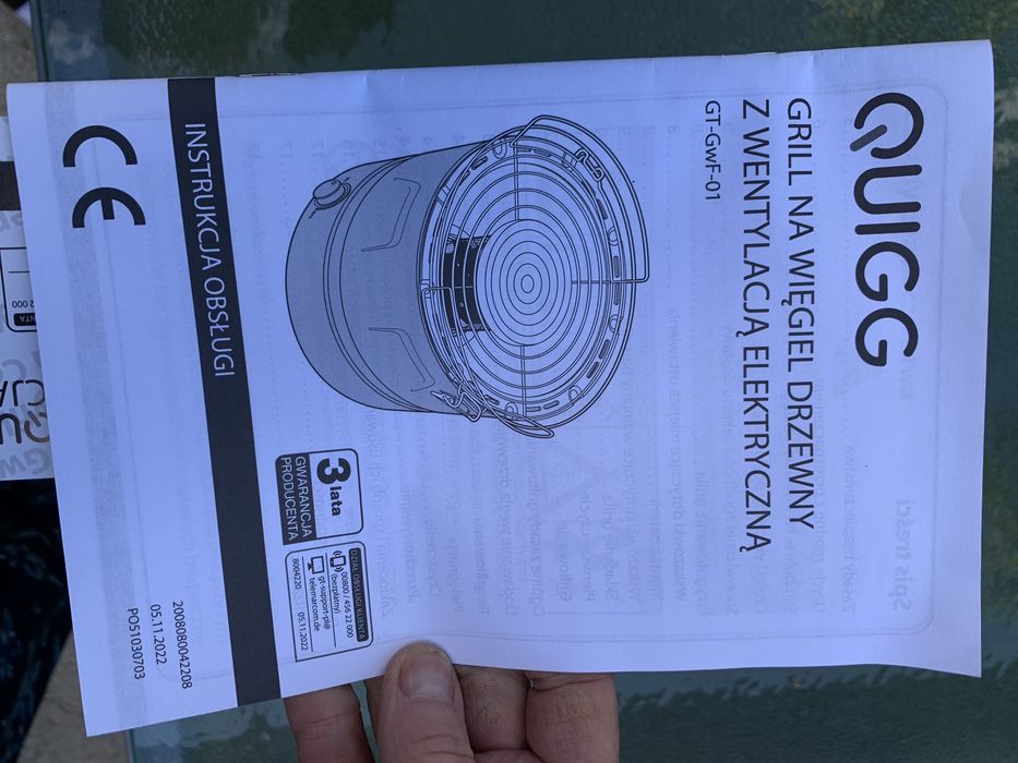 Nowy grill elektryczny  Quigg