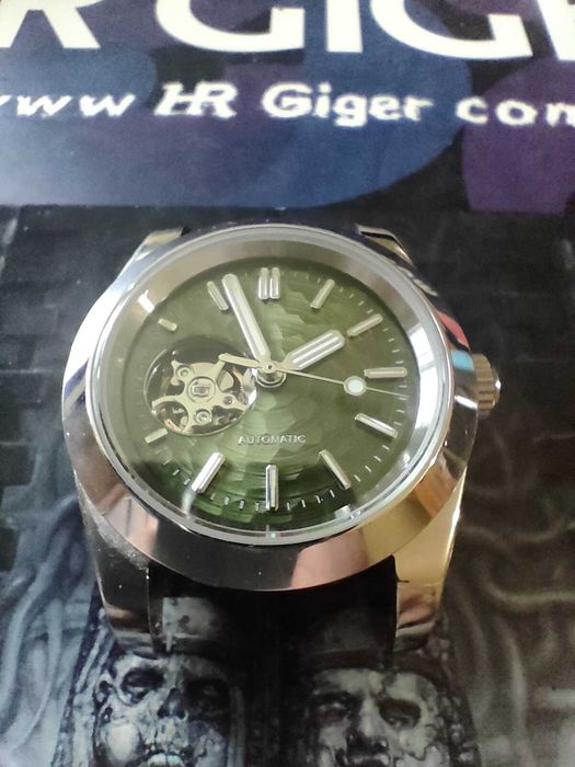 Zegarek automatyczny, open-heart, Seiko NH38, szafir,stal