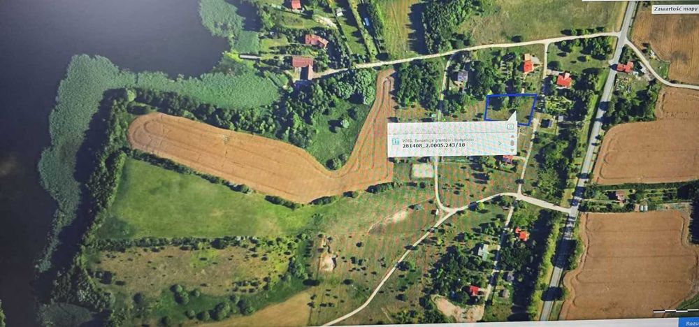 Działka budowlana 1950 m² w Lutrach – 600m od Jeziora Luterskiego