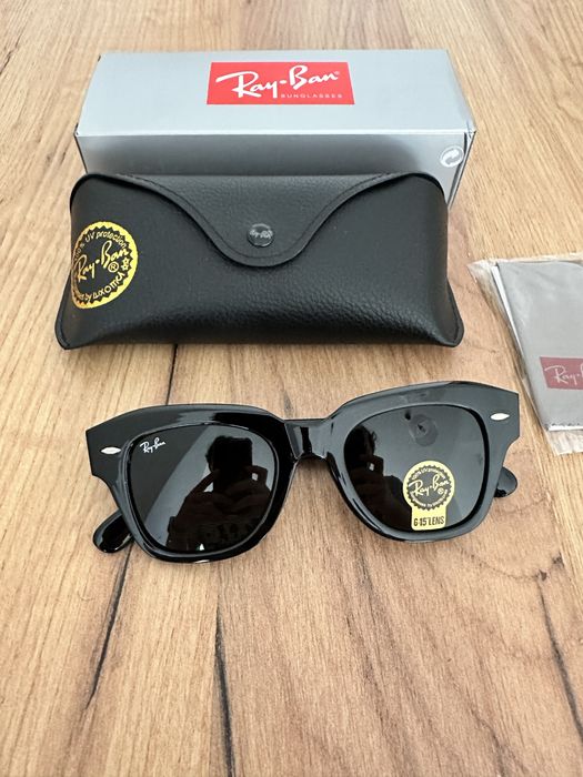 Óculos de Sol Ray-Ban State Street Pretos - Novos e Embalados