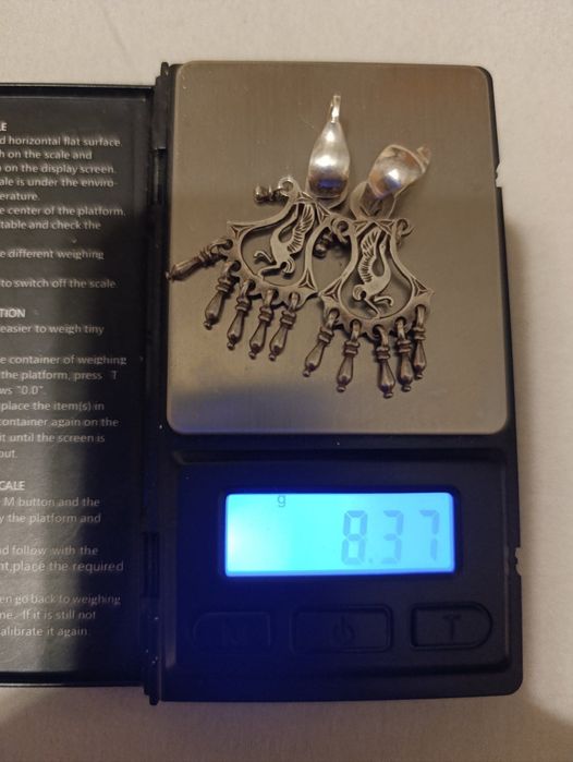Серьги серебро 925 проба