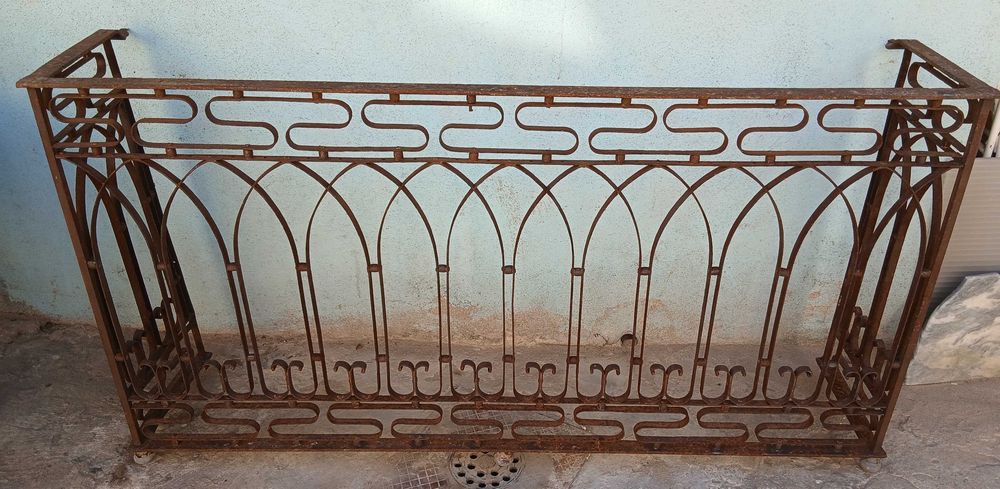 Grade varanda séc XVIII ferro forjado