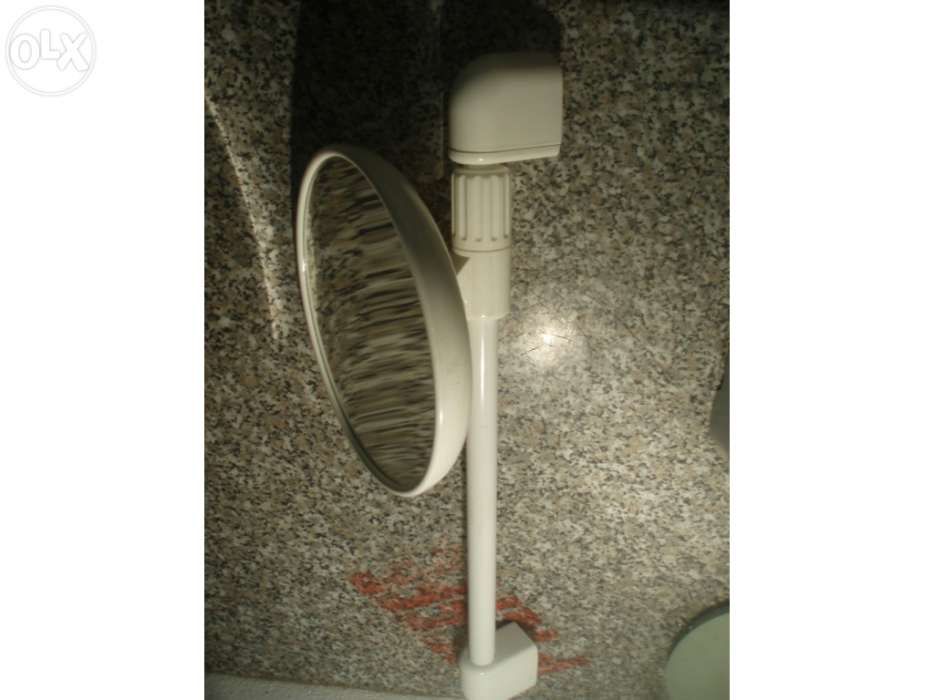 Espelho De aumento para Pinturas e maquilhagens em Inox Branco