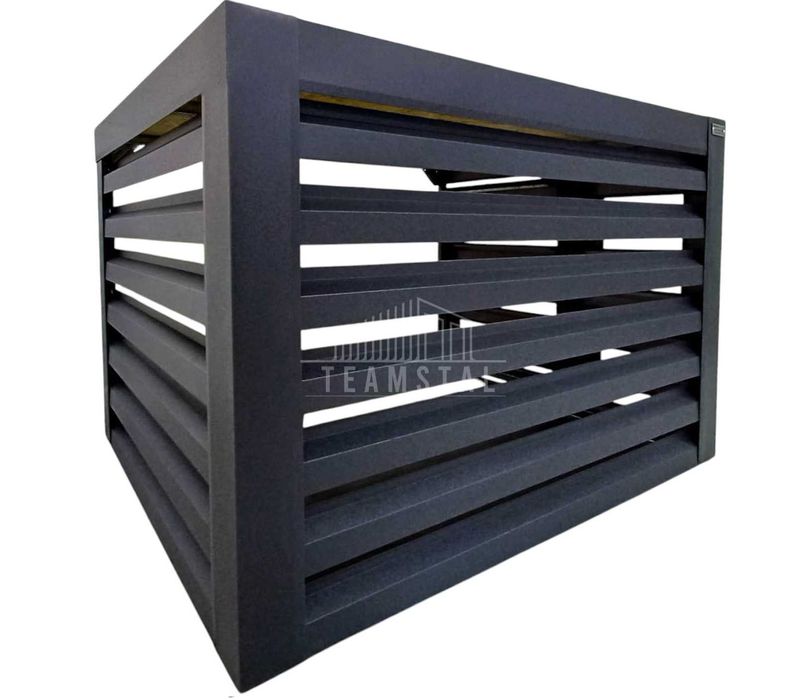 Osłona klimatyzatora – pompy ciepła 110x60x80cm cm antracyt TS1219