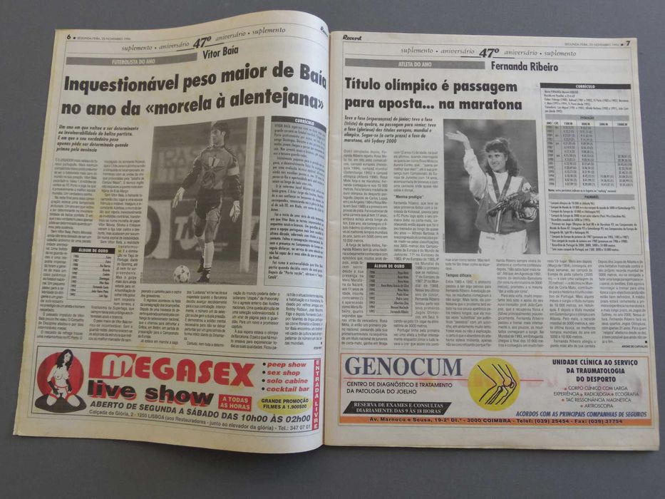 Suplemento Record 1996 Os Nossos Eleitos