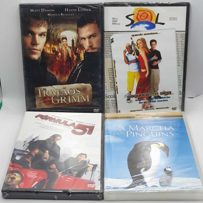 Lote 2/3 - Pack de 18 Filmes Novos e Selados em DVD - Ref.VI