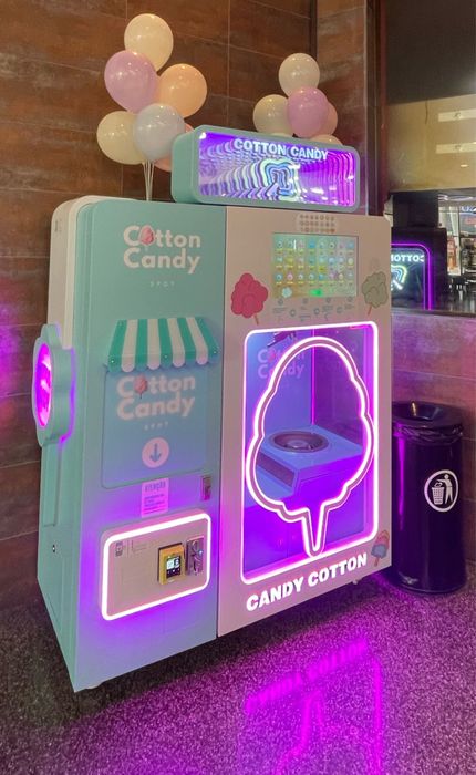 Maquina de algodão doce automatica