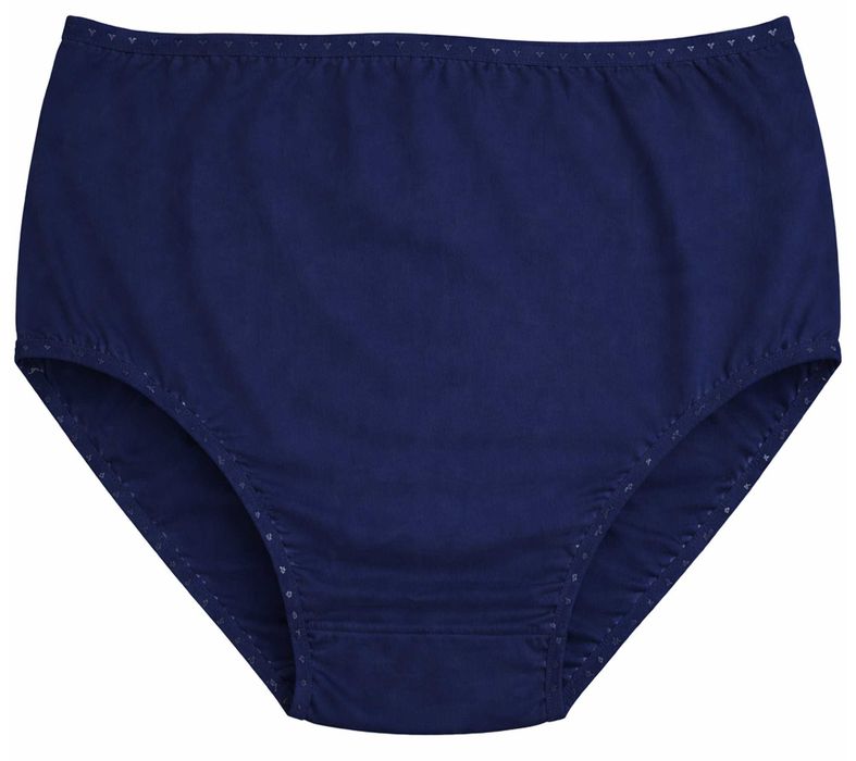 Majtki wysoki stan, granatowe , bawełna, Plus Size 50-56 , biodra do 150cm