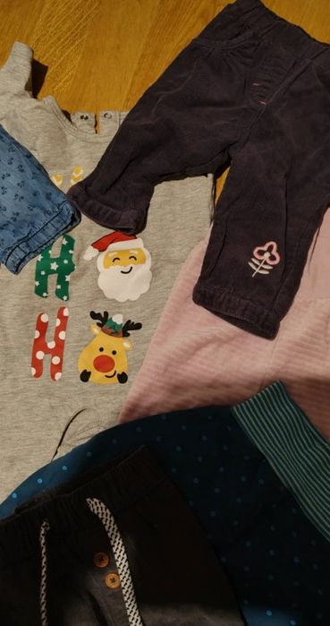 Zestaw paka ubrań dla chłopca niemowlę 56 62