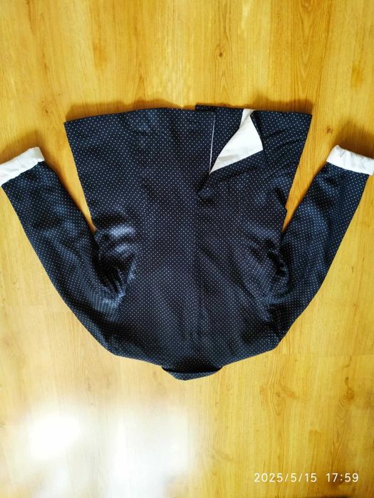 Granatowy żakiet w kropki Benotti 42 XL