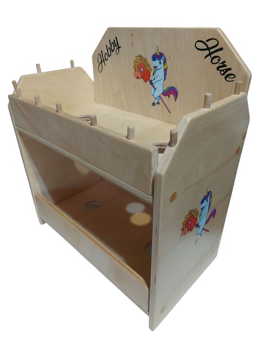 Stajnia hobby horse z dwoma konikami  Stojak PRODUCENT