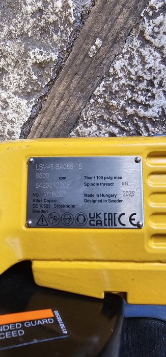 Szlifierka 180mm atlas copco LSV48 SA085-18