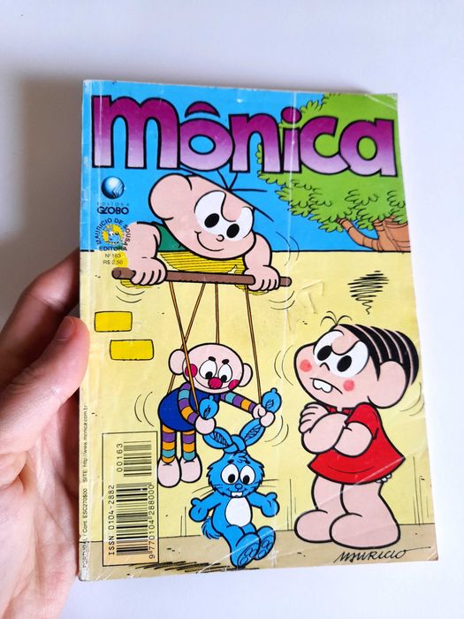 Livro BD Mônica Número 163 de 2000 Turma da Mônica para Coleção