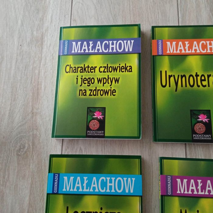 Małachow zestaw 4szt. Lecznicza głodówka urynoterapia
