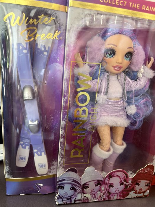 Лялька Rainbow high зимова фіолетова