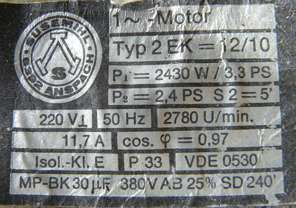 Stara Krajzega piła tarczowa duża z DDR-u na 220 wolt