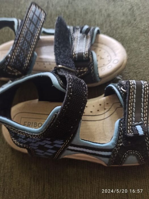 Кожаные сандалии,18 см стелька.