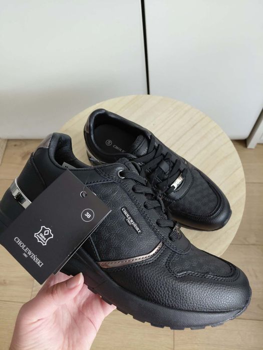 Buty skórzane damskie Cholewiński