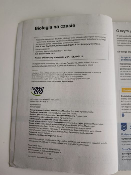 Biologia na czasie 1