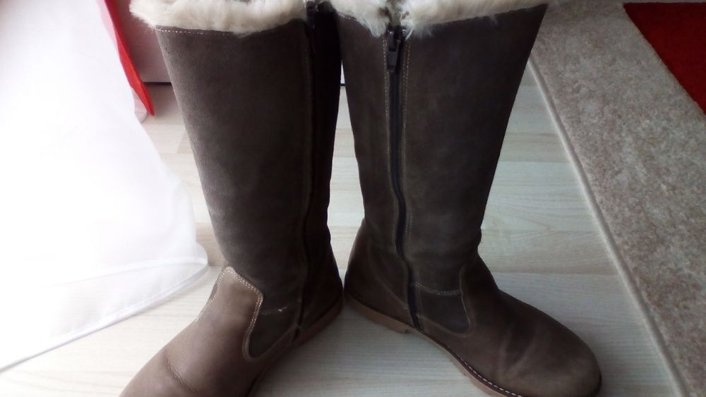 kozaki skórzane marki FULLSTOP roz 36 wkł 22 cm