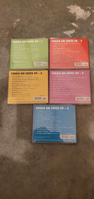 Conjunto 5 CDs - Verão em Festa 1999