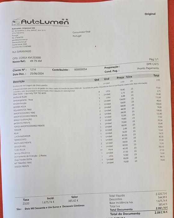 Opel corsa 1.3 Diesel 5 lugares