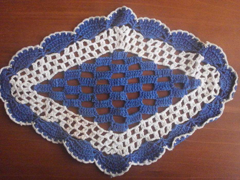 6 Naperon Crochet - Década de 60 - Venda Unitária disponivel
