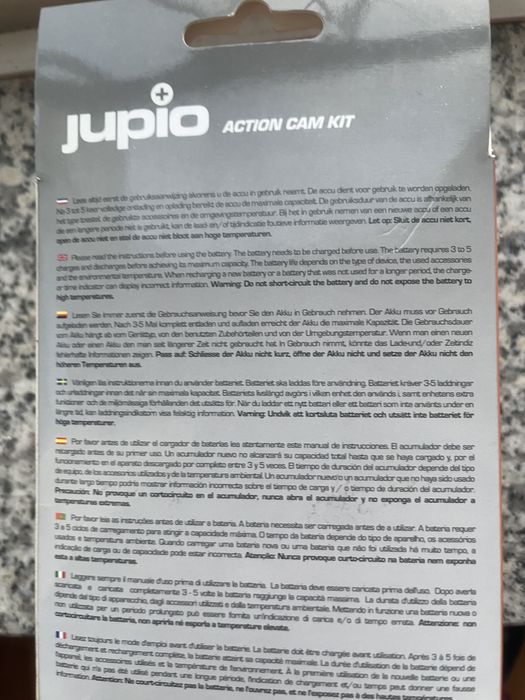 Kit 2 baterias e carregador JUPIO para GOPRO novo