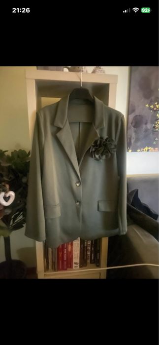 Nowa marynarka oliwkowa maselko M/L