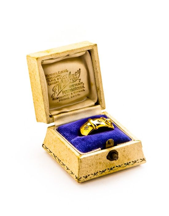 Złoty Pierścionek - Pasek - 5,60g - LONDYN - 1857 ROK - KRAKÓW