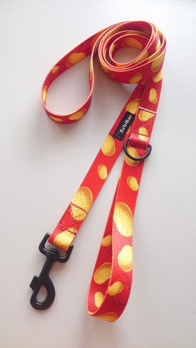 Smycz dla psa miejska czerwona