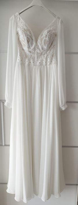 Suknia ślubna w stylu Boho 36 S/ 178cm