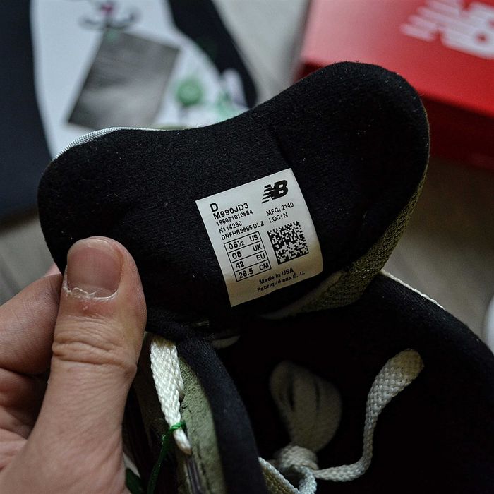 Мужские кроссовки JJJJound x New Balance Made In USA 'Olive' 40-44