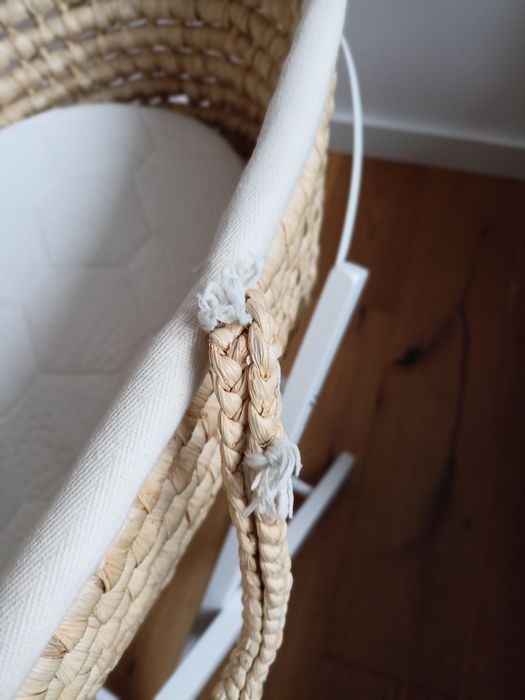 Kosz Mojżesza Ahojbaby, stelaż, materwcyki i prześcieradła