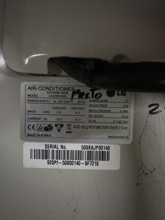 Placa eletrónica ar condicionado LG