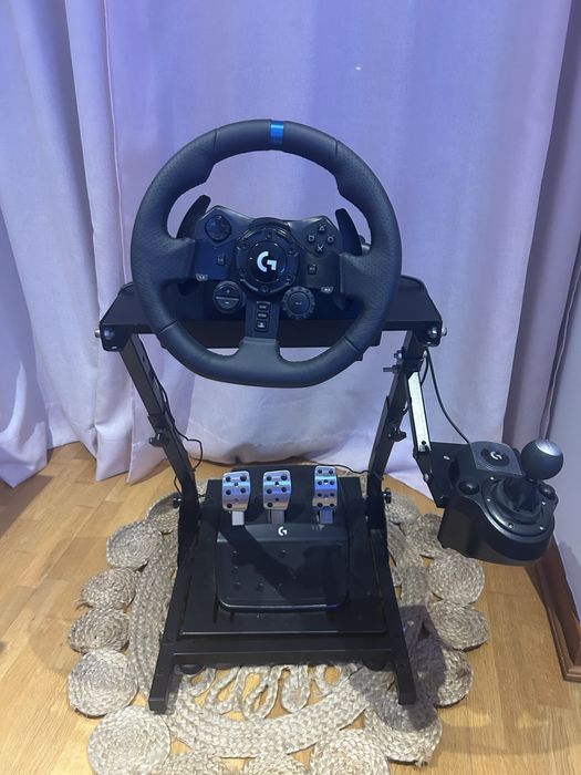 Volante Logitech G923 + Pedais + Shifter + Suporte (PS4/PS5/PC)