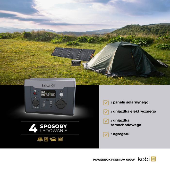 Банк енергії POWERBOX 600W Зарядна станція живлення переносна