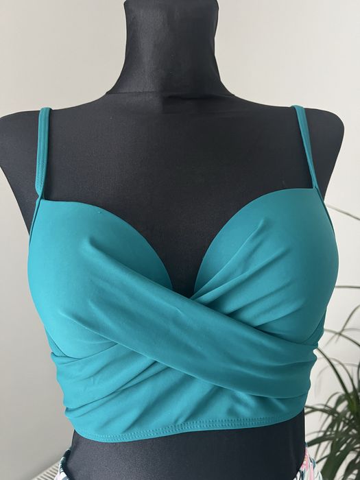 Strój kąpielowy 3w1 S bikini spódniczka push-up