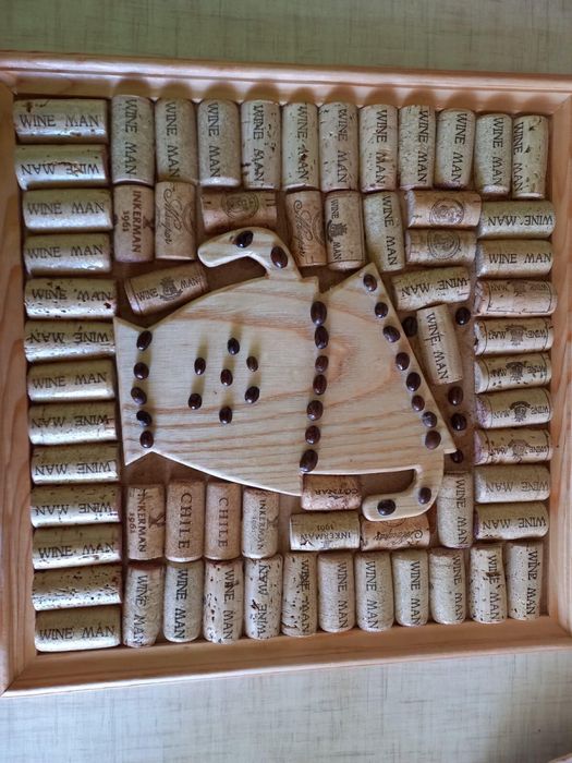 Картини із винних корків картина из винных пробок